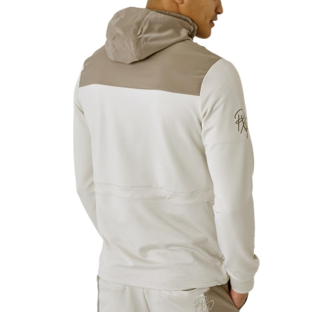 Sweat à Capuche Beige/Marron Homme Project X Paris Bicolore