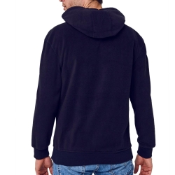 Sweat à capuche Marine Homme Schott Micro Polar