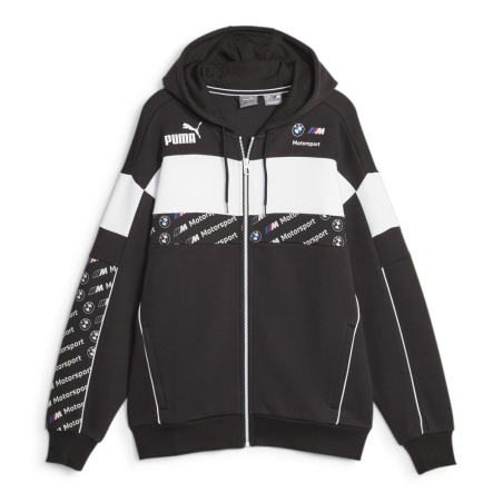 Sweat Zippe à Capuche Noir Homme Puma Bmw 621866