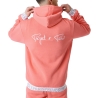 Sweat à Capuche Zippé Rose Homme Project X Paris Logote