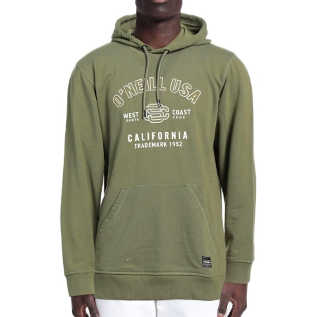 Sweat à Capuche Kaki Homme O'Neill State