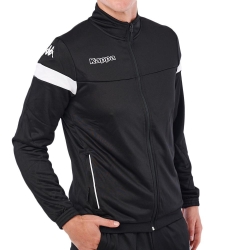 Sweat Noir/Blanc Homme Kappa Vacone
