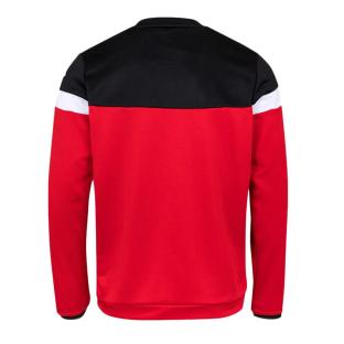 Sweat Rouge/Noir Homme Kappa Lido
