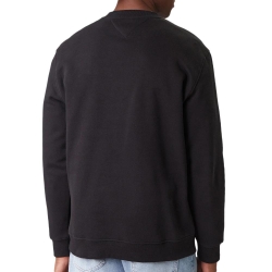 Sweat Noir Homme Tommy Hilfiger Linear Crew