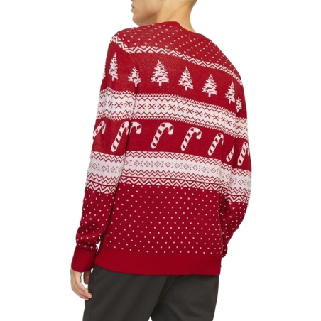 Pull de Noël Rouge Homme Jack & Jones Gabriel