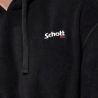 Sweat à capuche Noir Homme Schott Micro Polar