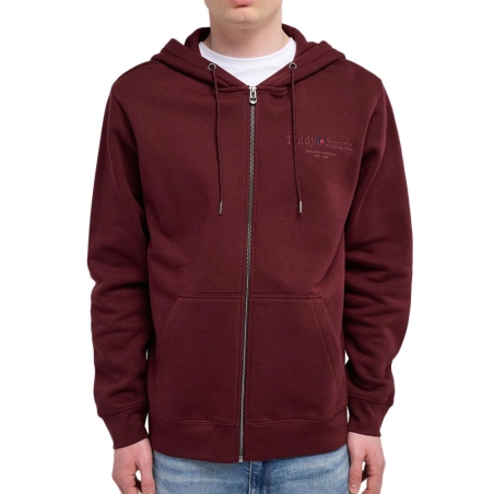 Sweat Zippé Bordeaux Homme Teddy Smith Giclass 30J