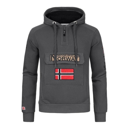 Sweat Gris Foncé Homme Geographical Norway Gymclas