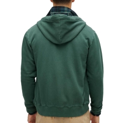 Sweat Zippé Vert Foncé Homme Superdry Essential Washed Ziphood