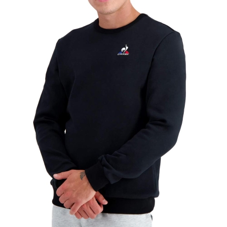 Sweat Noir Homme Le Coq Sportif Crew