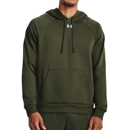 Sweat à capuche Kaki Homme Under Armour Rival 1379757