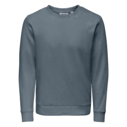 Sweat Bleu Grisé Homme Only & Sons Chase