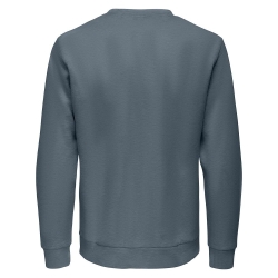 Sweat Bleu Grisé Homme Only & Sons Chase