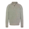 Pull 1/4 zip Gris Homme Schott Plali