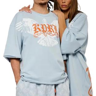 T-Shirt Bleu/Orange Mixte Kaporal VORB