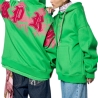Sweat à Capuche Vert/Rose Homme Kaporal SALTO