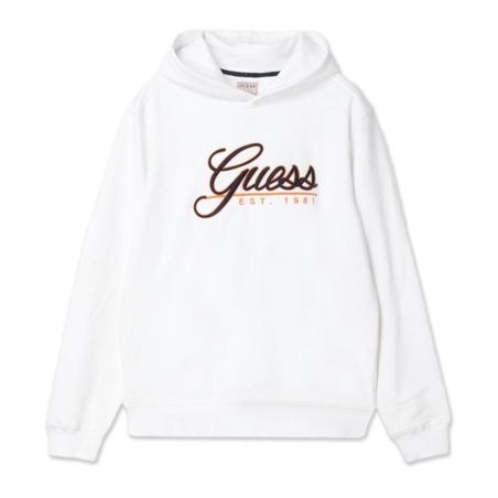 Sweat à capuche Blanc Homme Guess Beau