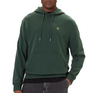 Sweat à Capuche Vert Homme Calvin Klein Jeans 350 Terry
