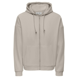 Sweat Zippé Beige Homme Only & Sons Chase