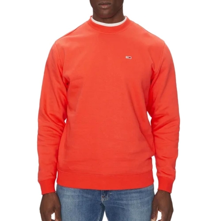 Sweat Orange Homme Tommy Hilfiger Reg Flag Crew