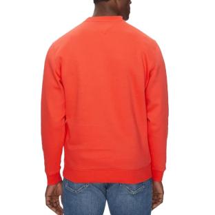 Sweat Orange Homme Tommy Hilfiger Reg Flag Crew