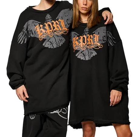 Sweat Noir mixte Kaporal Vorb