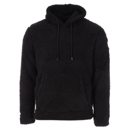 Sweat Sherpa Noir Homme Paname Brothers Full Zip