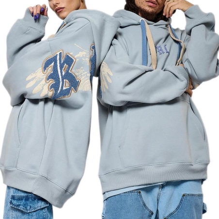 Sweat à Capuche Bleu Homme Kaporal SALTO