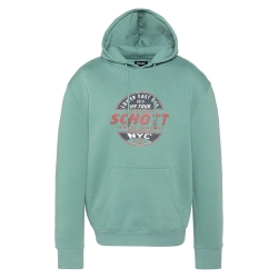 Sweat à Capuche Vert Homme Schott SWHUSTOUR