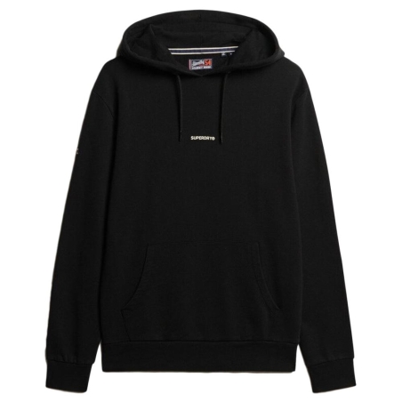 Sweat à Capuche Noir Homme Superdry Plain Hood