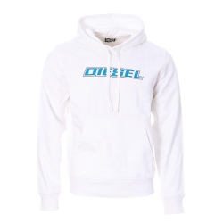 Sweat Blanc/Turquoise Homme Diesel Hood