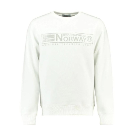Sweat Blanc Homme Geographical Norway Gantoine