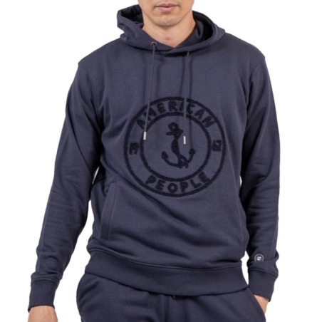Sweat Marine Homme American People AS24