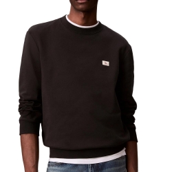 Sweat Noir Homme Calvin Klein Jeans Badge Terry