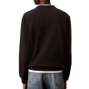 Sweat Noir Homme Calvin Klein Jeans Badge Terry