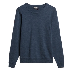 Pull Marine Homme Superdry Merino Crew Jumper