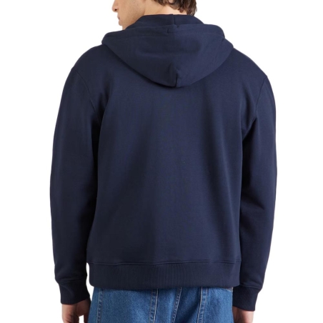 Sweat Zippé Marine Homme Calvin Klein Jeans Terry Monog