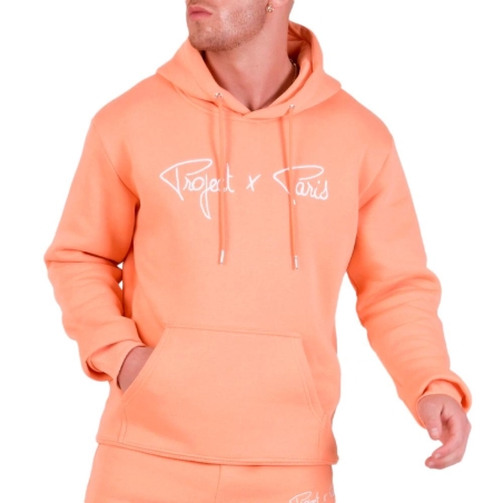 Sweat à Capuche Orange Homme Project X Paris Signature