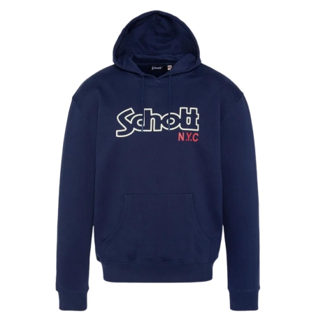 Sweat à Capuche Marine Homme Schott Sidney