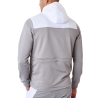 Sweat à Capuche Blanc/Gris Homme Project X Paris Bicolore