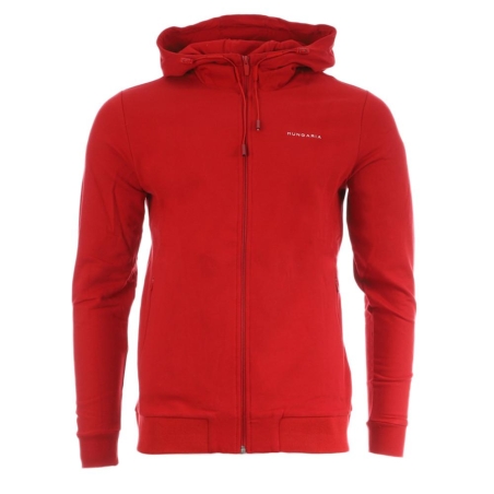 Sweat Zippé Rouge Homme Hungaria Ebeko