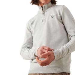 Pull 1/4 Zip Blanc Homme Teddy Smith Marty 2