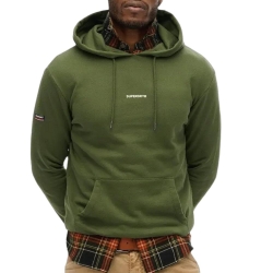Sweat à Capuche Kaki Homme Superdry Plain Hood