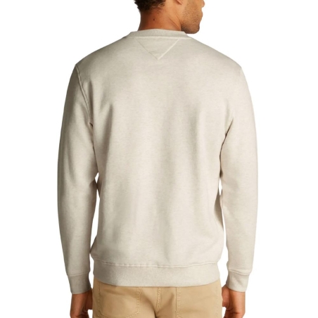 Sweat Beige Homme Tommy Hilfiger Linear Crew