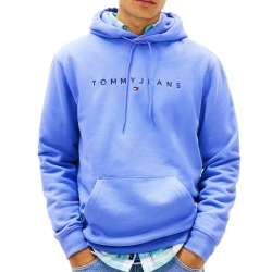 Sweat Bleu Homme Tommy Hilfiger Tjm Reg Linear