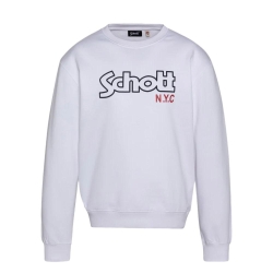 Sweat Blanc Homme Schott Stanley