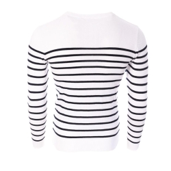 Pull Blanc/Marine Homme Redskins Marin