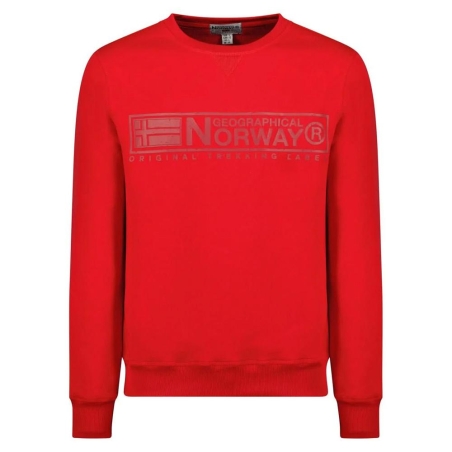 Sweat Rouge Homme Geographical Norway Gantoine