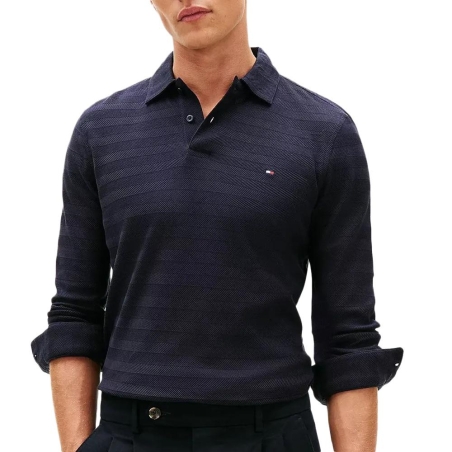 Pull Marine Homme Tommy Hilfiger Herringbone