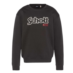 Sweat Noir Homme Schott Stanley